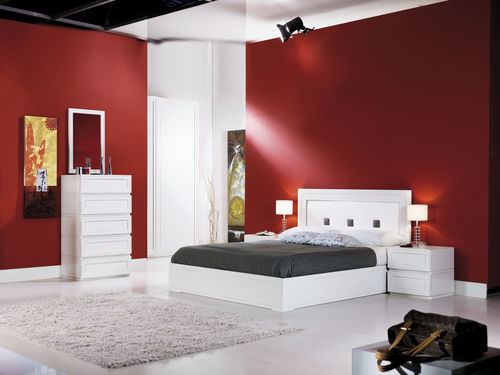 Letto matrimoniale - Q-BOX ROSSO - F.LLI MIRANDOLA SAS - contemporaneo / in legno / 180x200 cm