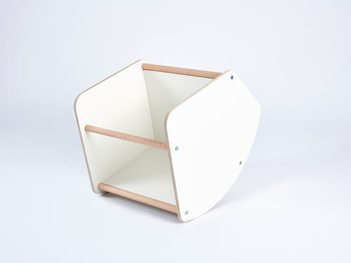 Sgabello contemporaneo - Tojo multi - Tojo - in faggio / a dondolo / con contenitore