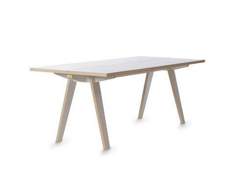 Tavolo design minimalista - Tojo steck - Tojo - in betulla / in legno dipinto / rettangolare
