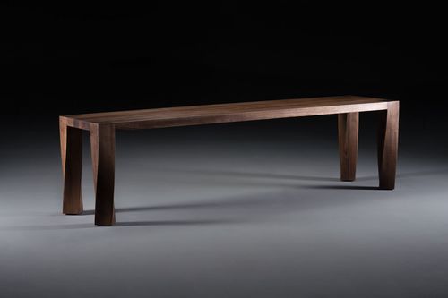 Panca contemporanea - TOR  - Artisan Solid Wood Furniture - in rovere / in noce / in acero