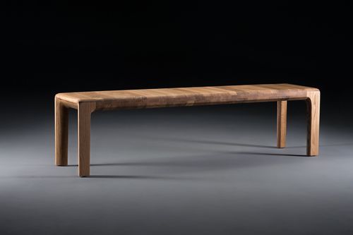 Panca contemporanea - INVITO - Artisan Solid Wood Furniture - in rovere / in noce / in acero