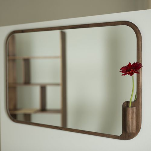 Specchio a muro - MUSE - Artisan Solid Wood Furniture - contemporaneo / rettangolare / in rovere