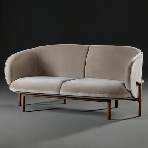 Divano contemporaneo - MELA - Artisan Solid Wood Furniture - in tessuto / 2 posti