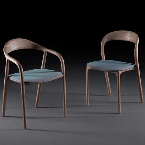 Sedia contemporanea - NEVA - Artisan Solid Wood Furniture - da interno / in tessuto / in pelle