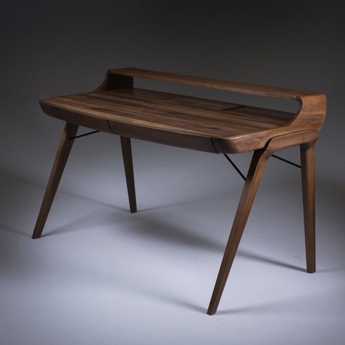 Scrivania contemporanea - PICARD - Artisan Solid Wood Furniture - in rovere / in noce / in legno massiccio