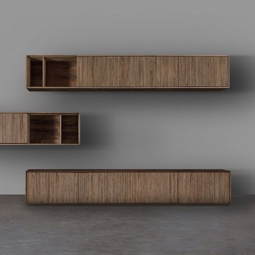 Credenza a muro - JANTAR - Artisan Solid Wood Furniture - contemporanea / in rovere / in noce
