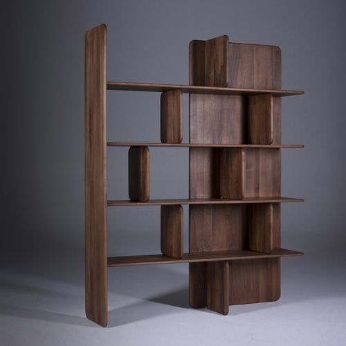 Scaffale contemporaneo - SOFT - Artisan Solid Wood Furniture - in rovere / in noce / in acero