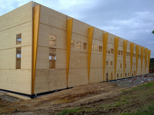Edificio prefabbricato - MANHAY - Artbois SA - modulare / in legno lamellare / per uso industriale