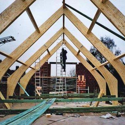 Portale in legno lamellare - Artbois SA - tralicciato