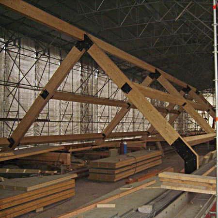 Ossatura per tetto in legno - CHÂTEAU DU VAL SAINT LAMBERT - Artbois SA - lamellare / prefabbricata