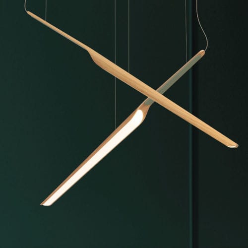 Lampada a sospensione - SWAN WING - Tunto - in legno / contemporanea / con cavo