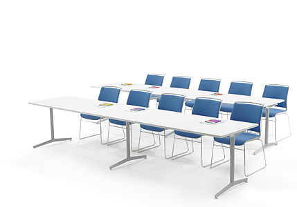 Tavolo per corsi di formazione contemporaneo - AD-LIB - Senator - in laminato / rettangolare / professionale