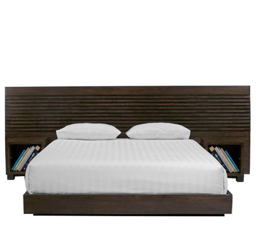 Letto matrimoniale - MIRAI : PM.B-2 - WARISAN - contemporaneo / con testiera / con comodini