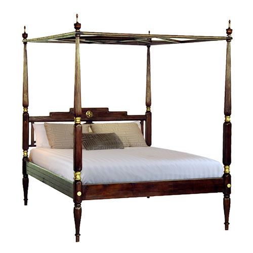 Letto matrimoniale - RAFFLES : CL.PB1 - WARISAN - classico / con testiera / in legno