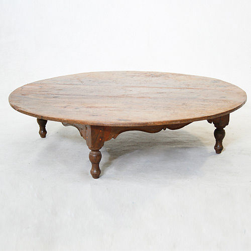 Tavolino basso classico - I/8366 - WARISAN - in legno / rotondo / per uso residenziale