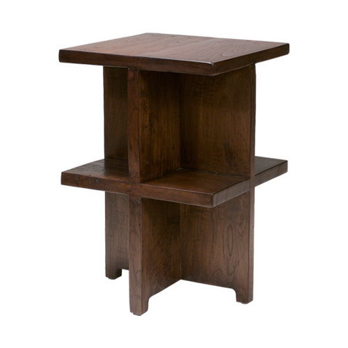 Tavolo d'appoggio contemporaneo - ESTILO : P.ST4 - WARISAN - in teak / in mogano / rettangolare