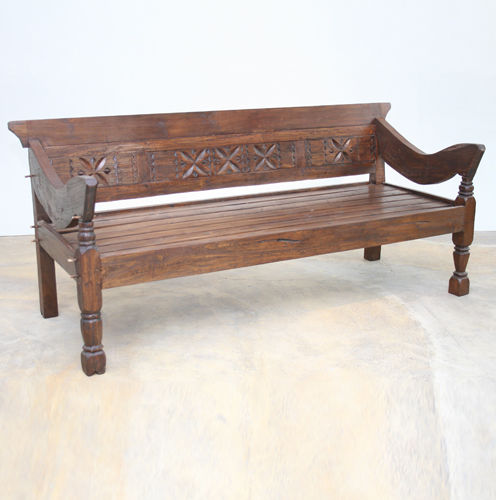 Panca classica - JAVA : I/7229 - WARISAN - in legno / con schienale / con braccioli