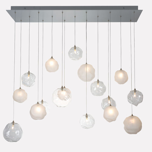 Lampadario contemporaneo - BREATH: NIMBUS - Shakuff - exotic glass lighting & decor - in vetro soffiato / contract / con diffusori sferici