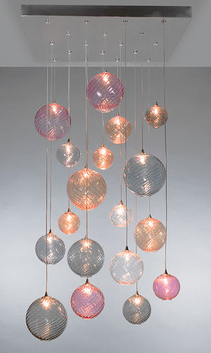 Lampadario contemporaneo - BREATH: GLOBE - Shakuff - exotic glass lighting & decor - in vetro soffiato / contract / LED