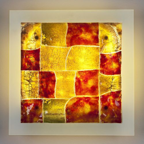 Applique contemporanea - PELEG - Shakuff - exotic glass lighting & decor - da interno / in metallo / in vetro