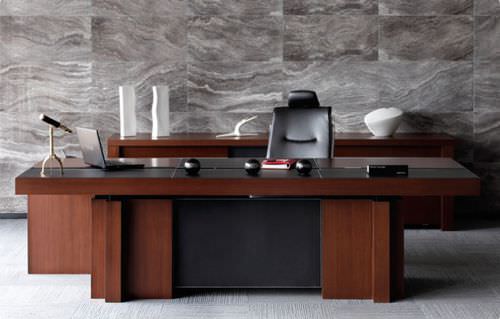 Scrivania direzionale - ARMADA - Burotime Office Furniture - contemporanea / in legno / con contenitore