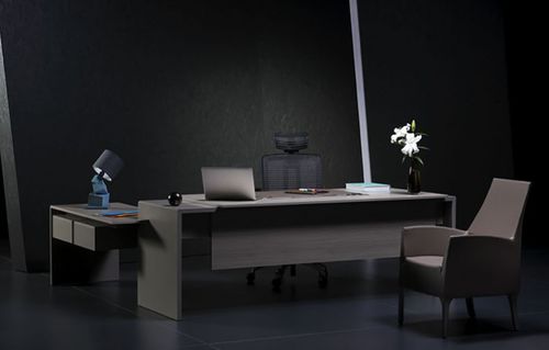 Scrivania direzionale - PURE - Burotime Office Furniture - contemporanea / in legno / con contenitore