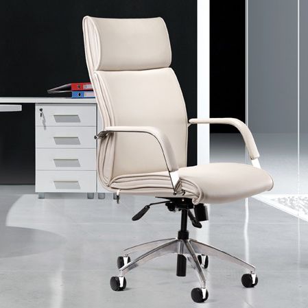 Poltrona direzionale contemporaneo - LONDON - Burotime Office Furniture - in pelle / con poggiatesta / ad altezza regolabile
