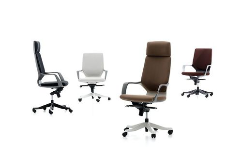 Poltrona da ufficio contemporanea - SWAN - Burotime Office Furniture - in tessuto / in alluminio / ad altezza regolabile