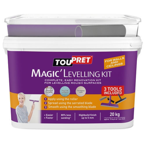 Intonaco decorativo - MAGIC'LEVELLING KIT - TOUPRET - di lisciatura / da interno / per muro