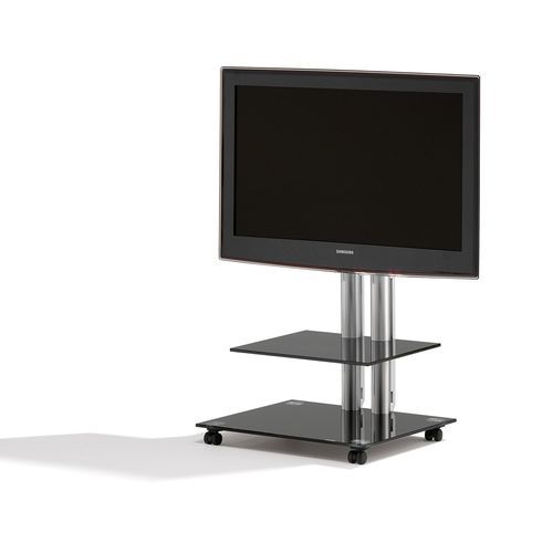 Supporto per TV da terra contemporaneo - PANEL - Spectral Audio Möbel GmbH - con ripiani / in vetro / in alluminio