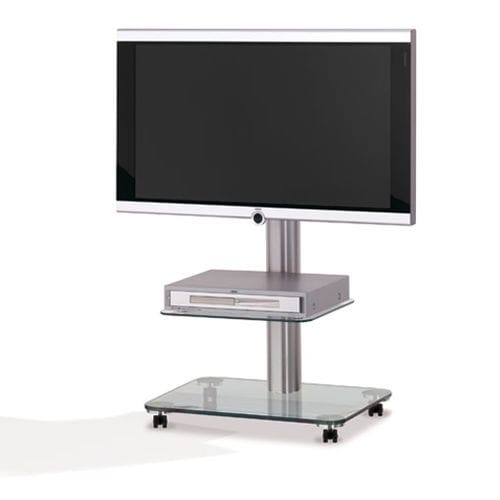Supporto per TV da terra contemporaneo - FLOOR - Spectral Audio Möbel GmbH - girevole / con ripiani / con moderno rotelle