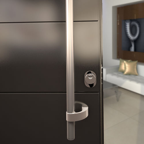 Maniglia a tirante per porta - INOX-400 | 316 SATINE - Panidis SA - in acciaio inossidabile / contemporanea / finitura spazzolata