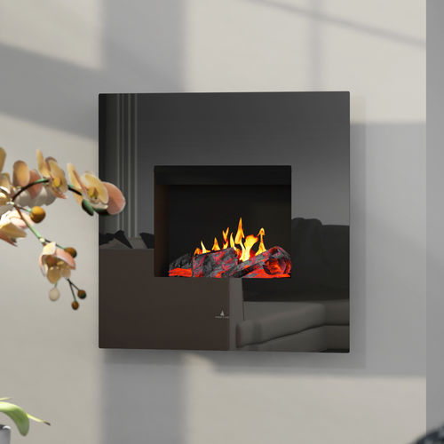 Camino elettrico - NOBLE FLAME ORION - muenkel design - da parete / Faccia singola / con focolare aperto