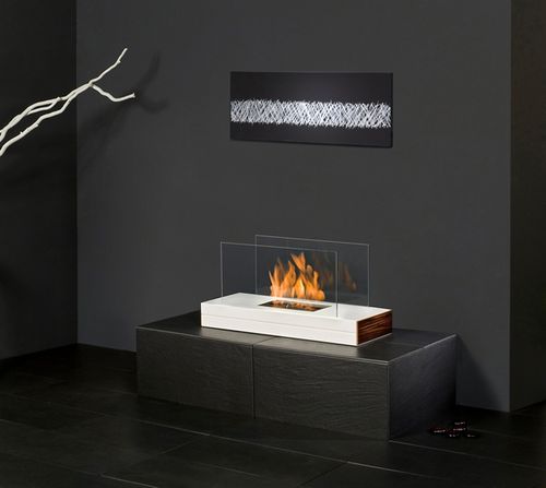 Bruciatore a bioetanolo rettangolare - PLAIN FIRE  - muenkel design