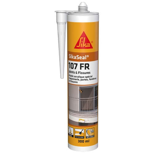 Mastice in plastica - SikaSeal®-107 FR - Sika France SAS - a base di resina acrilica / in acrilico / di fissaggio