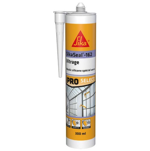 Mastice per vetro - SikaSeal®-162 - Sika France SAS - elastico / in resina di silicone / per impermeabilità
