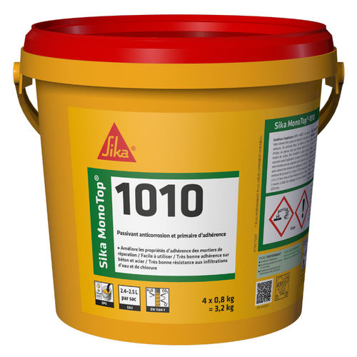 Malta di protezione - Sika MonoTop®-1010 - Sika France SAS - anticorrosione / per armature metalliche / per calcestruzzo