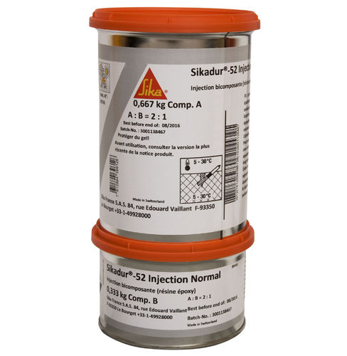 Iniezione di resina di tenuta - Sikadur®-52 - Sika France SAS - per crepe nei muri / di fessure