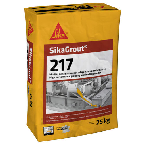 Malta sigillante - SikaGrout®-217 - Sika France SAS - per armature metalliche / per calcestruzzo / a base di sabbia