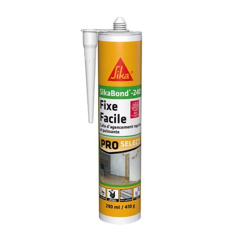 Mastice elastico - SikaBond®-240 - Sika France SAS - a base di poliuretano / di fissaggio / per malta