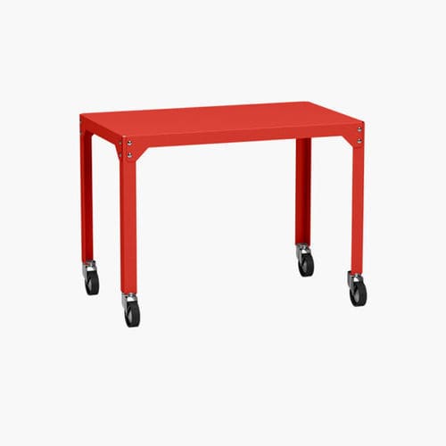 Tavolo da pranzo contemporaneo - Hegoa - Matière Grise - in acciaio galvanizzato / con supporto in acciaio galvanizzato / rettangolare
