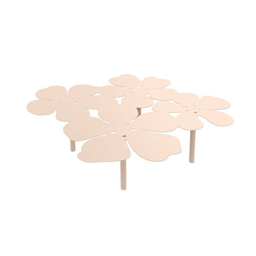 Tavolino basso design originale - NOTUS - Matière Grise - in acciaio / in alluminio / con supporto in alluminio