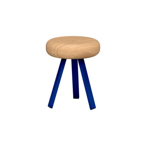 Sgabello contemporaneo - Smack - Matière Grise - in rovere / con supporto in acciaio / con 3 piedi