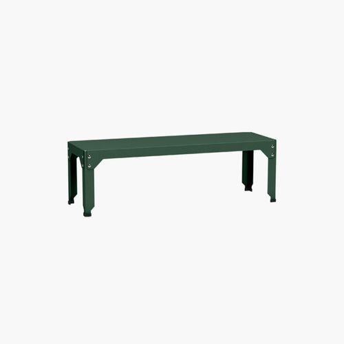 Panca da giardino contemporanea - HEGOA - Matière Grise - in acciaio galvanizzato / senza schienale / senza braccioli