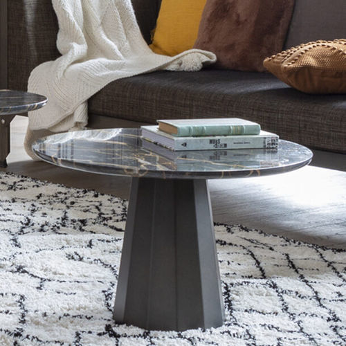 Tavolino basso contemporaneo - ANKARA - Matière Grise - in rovere / in acciaio / in acciaio inossidabile