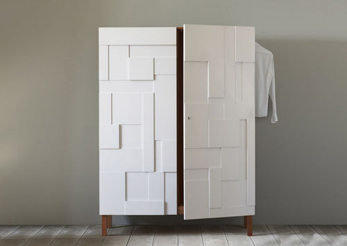 Armadio contemporaneo - ALBA - PINCH - in legno / in legno laccato / con ante battenti
