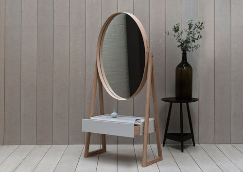 Specchio psyche - IONA - PINCH - contemporaneo / ovale / in legno