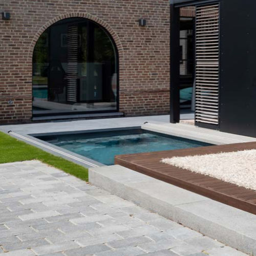 Copertura portante mobile per piscina automatica - FLAT - Walter Piscine - in alluminio