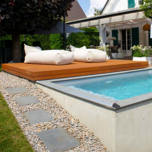 Copertura portante mobile per piscina automatica - ORIGIN - Walter Piscine - di sicurezza / in alluminio