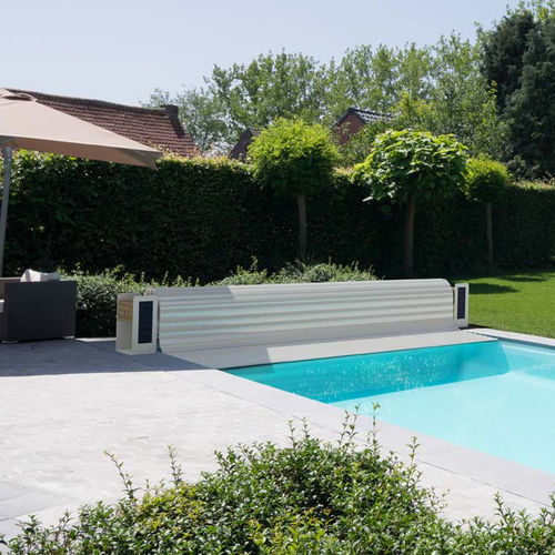 Protezione per piscina automatica - ROLL'TOP 200 - Walter Piscine - di sicurezza / in alluminio / in legno